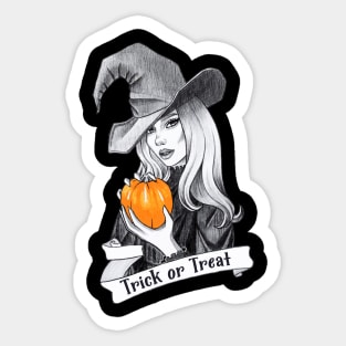 Trick or treat Sticker